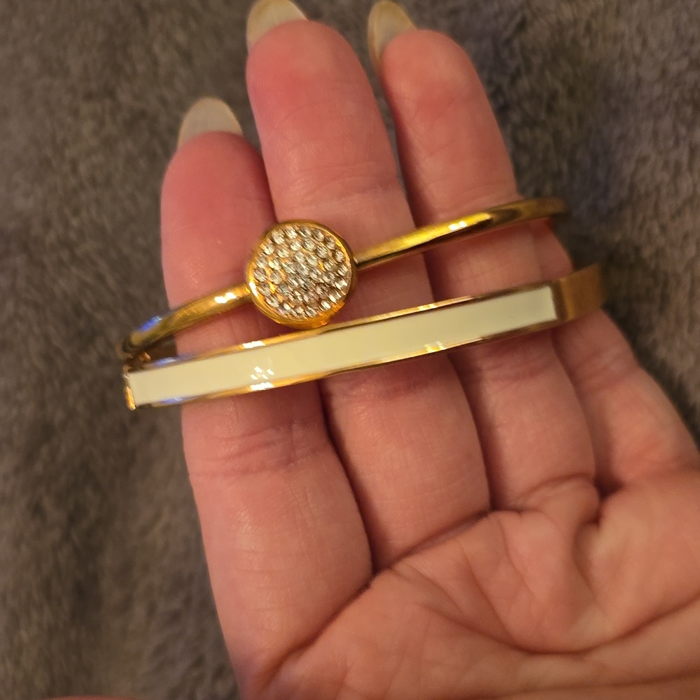 Anne Klein Rose Gold Bracelet Pair